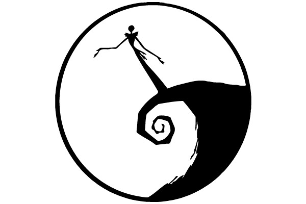 Twisted Spiral within a Circular Frame