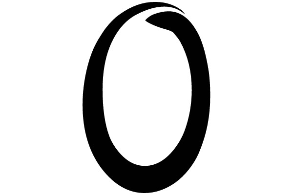 Minimalist Black Circle on White Background