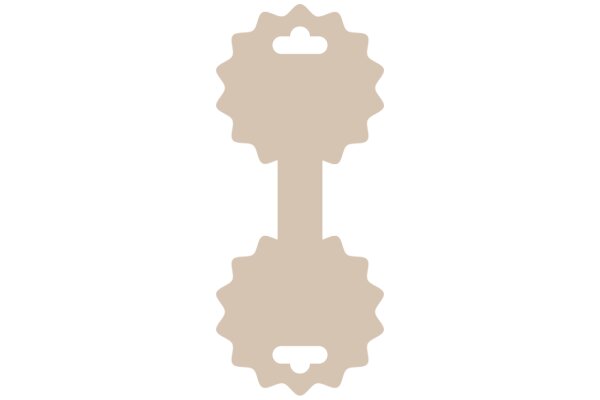 Simplistic Gear Icon with a White Background