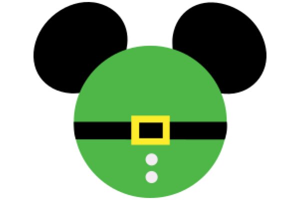 A Playful Twist on a Classic Character: The Mickey Mouse-Inspired Minimalist Logo