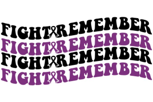 Fighting for a Cause: A Purple and Black Banner for Breast Cancer Awareness