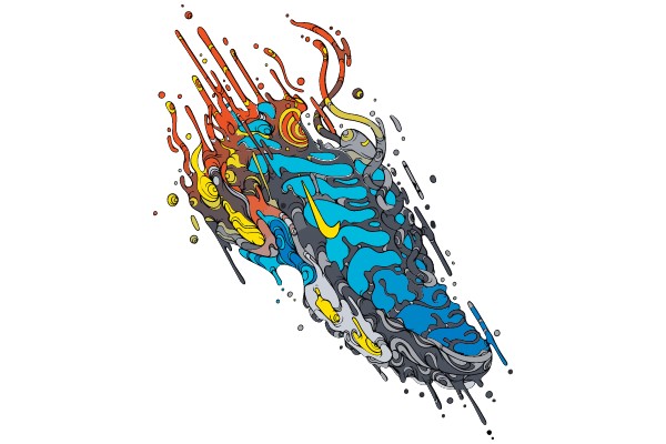 Exploding Colors: A Vibrant Artistic Splash