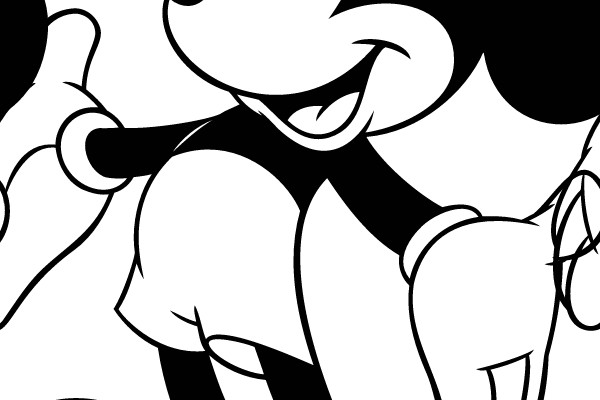 Mickey Mouse Welcoming Gesture