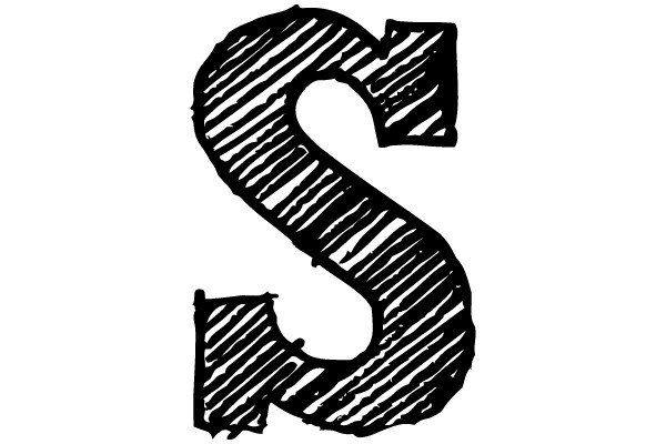 Hand-Drawn Sketch of the Letter 'S'