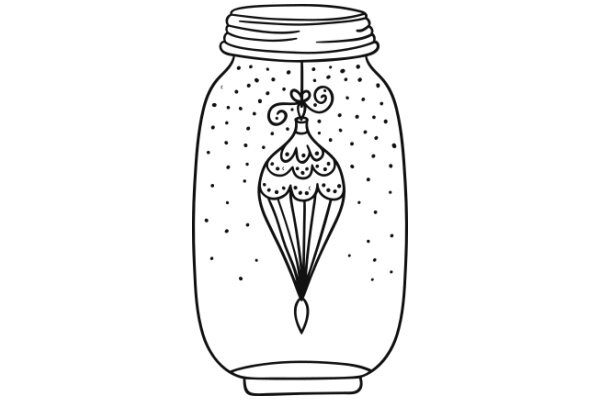 A Festive Christmas Jar with a Unique Decoration