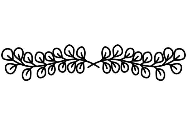 Stylized Artwork of a Branch with Circles