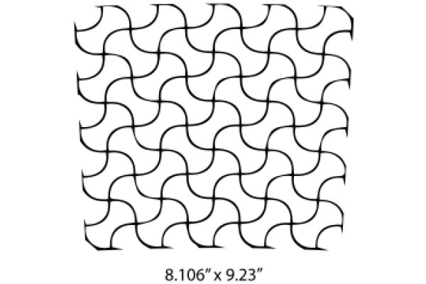 Stylized Abstract Pattern with Curved Lines and Texture