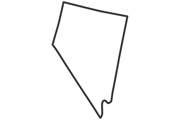 Outline Map of Nevada