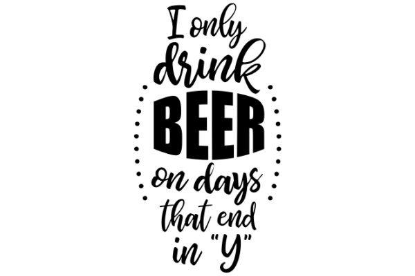 A Humorous Quote on Beer: 'I only drink beer one day at a time. What can I say? I'm a Y'er'