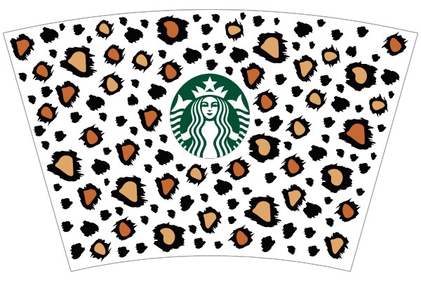 Starbucks Leopard Print Cup Design