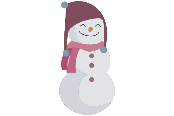 Winter Joyful Snowman