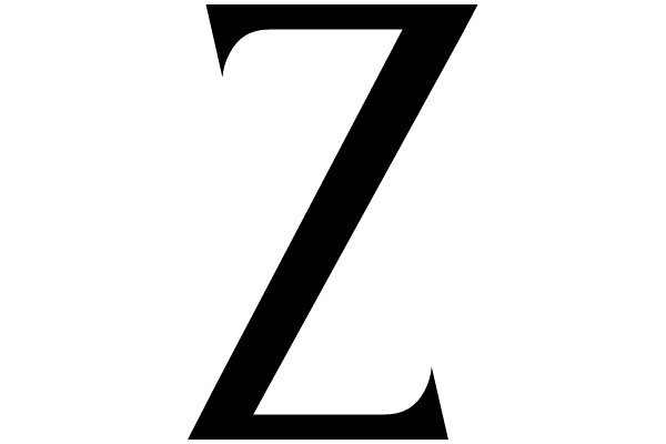 Bold Capital Letter Z