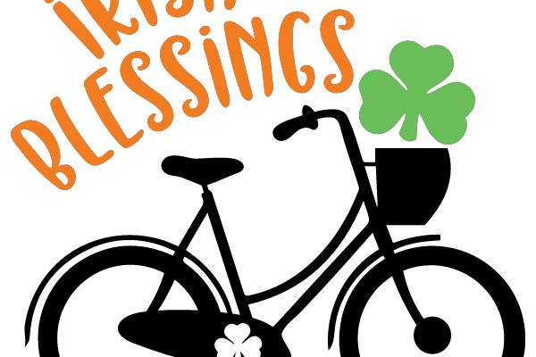 Irish Blessings: A Bicycle with a Lucky Clover