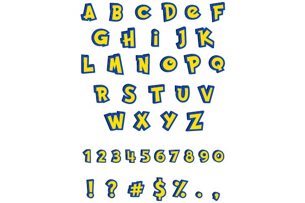 Alphabet and Number Coloring Page
