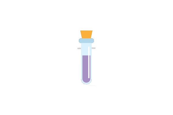 A Test Tube with Purple Liquid