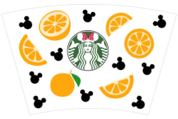 A Whimsical Display of Starbucks and Disney Themes