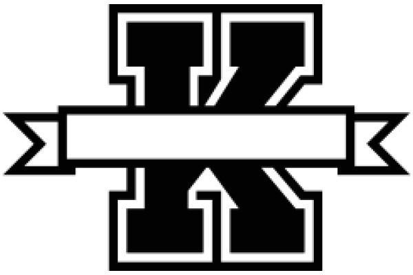 Stylized Letter 'X' with a Banner Design