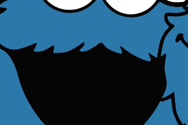 Joyful Blue Creature with Big Eyes and a Wide Smile