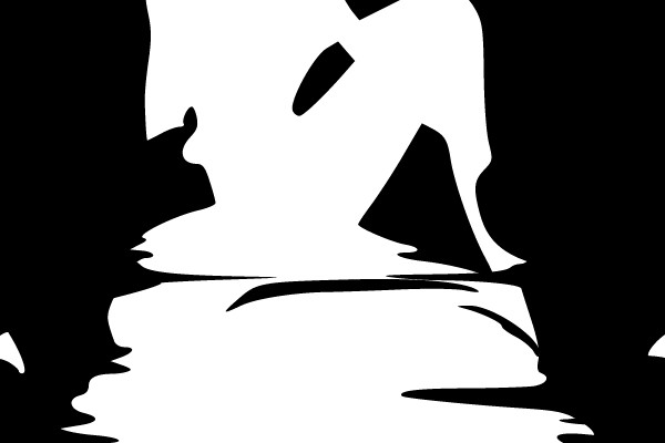 Mermaid Silhouette at Sunset