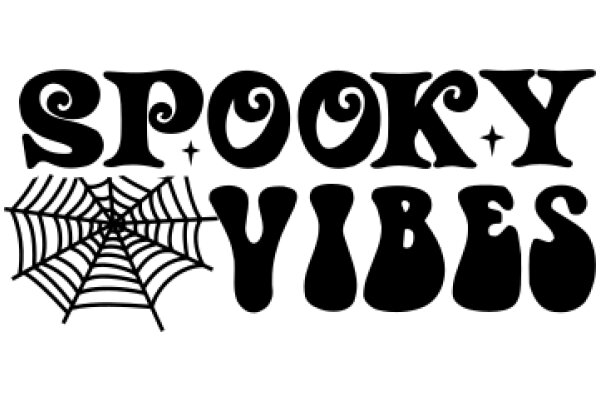 Spooky Vibes: A Halloween-themed logo featuring a spider web and the words 'Spooky Vibes' in a stylized font.