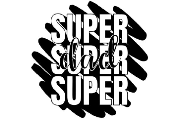Superhero-themed text with a modern, minimalist design.