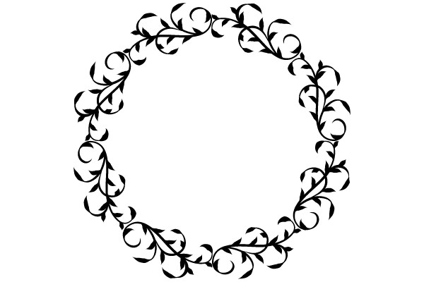 Ornate Circular Flourish Frame