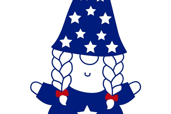 Starry Night Gnome: A Festive Character in Blue