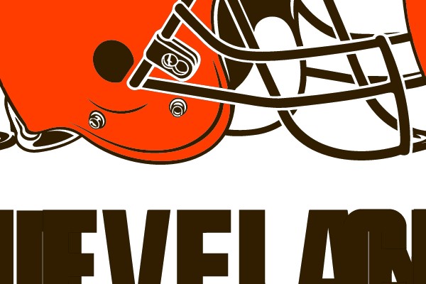 Cleveland Browns Helmet and Name Logo