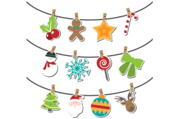 A Festive Display of Christmas Ornaments and Decorations