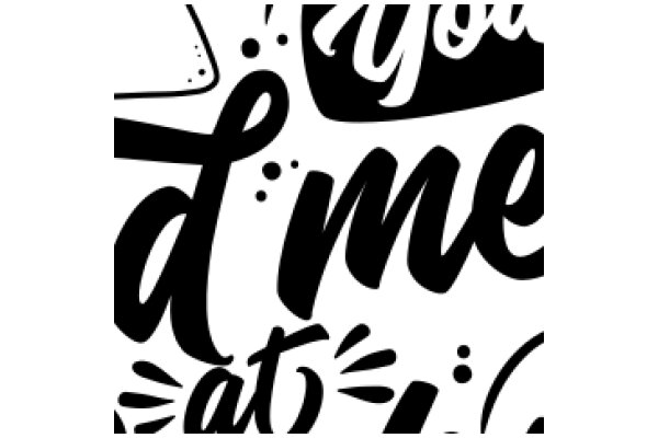 Stylized Typography Artwork with Color Scheme