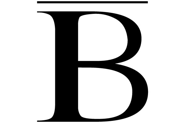 Bold Capital Letter B