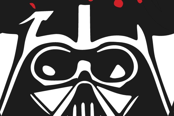 Darth Vader with Minnie Mouse Ears