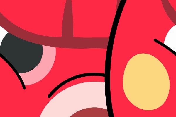 Exuberant Expression: A Vibrant, Whimsical Character