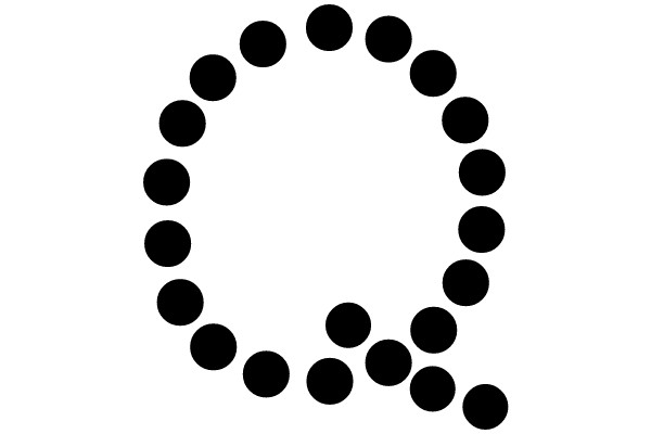 Circular Array of Black Dots