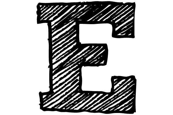 Hand-Drawn Sketch of the Letter 