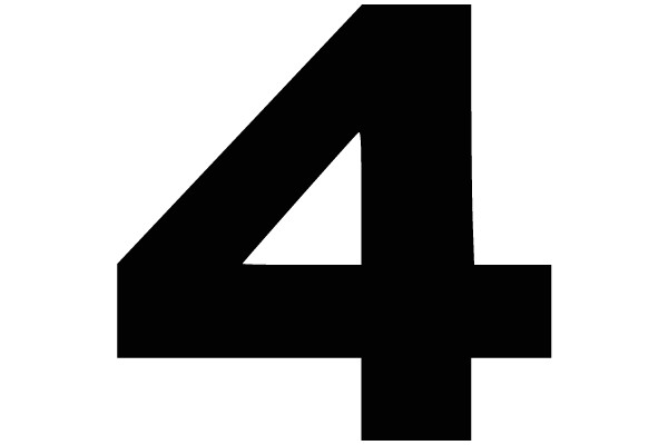 Star Wars Font 2: The Number 4