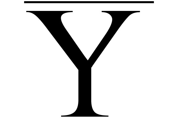 Bold Serif Letter Y