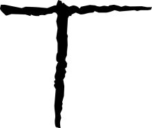 A Simple Black and White T Cross