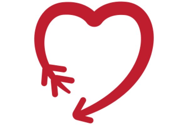 A Red Heart with Arrows: Symbolizing Love and Direction