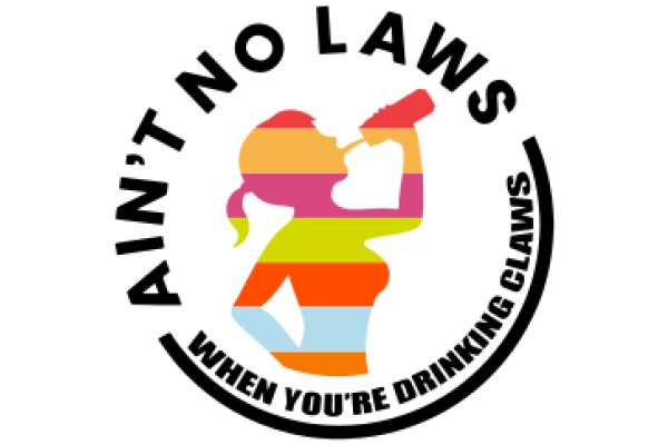 A Colorful Logo for a Brand Called 'Ain't No Laws' Promoting Responsible Drinking