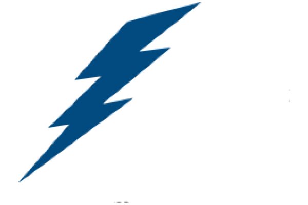 Stylized Blue Lightning Bolt