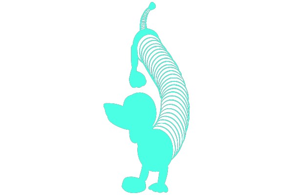 Springing into Action: The Dynamic Silhouette of a Cartoon Character