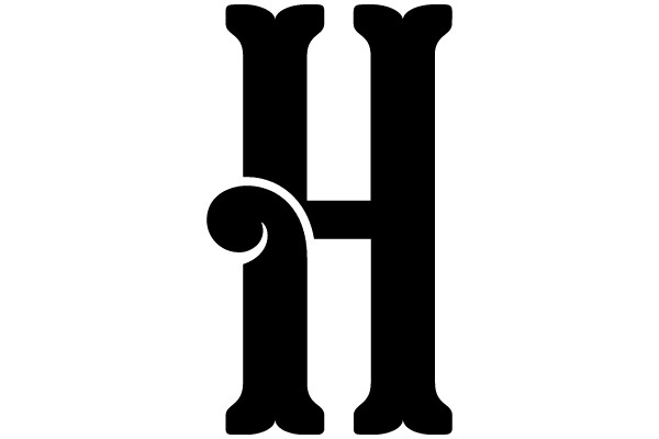Bold Serif Letter H