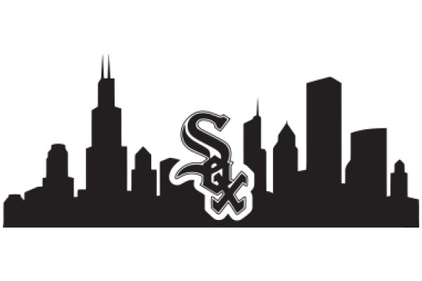 Chicago Skyline with the White Sox Logo