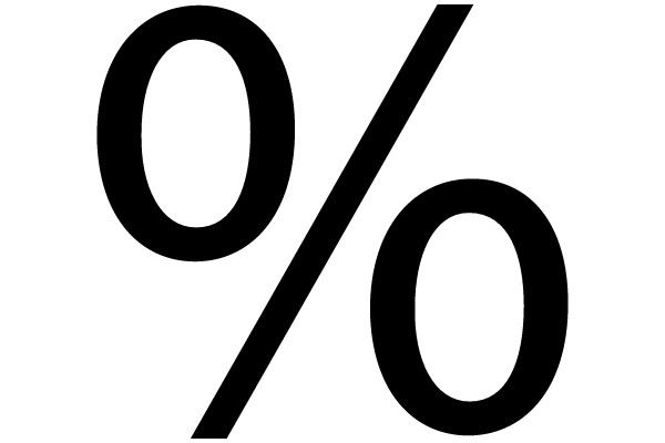 Zero Percent Symbol