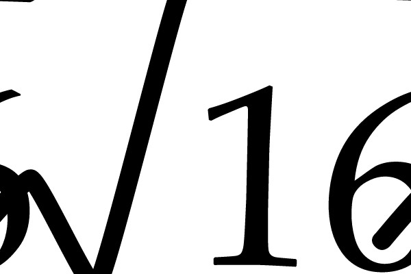 Mathematical Square Root Notation