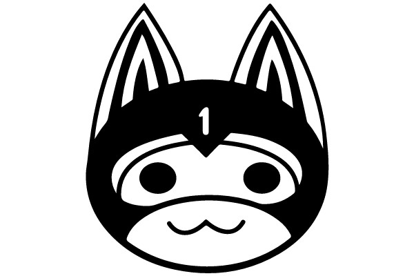 Cat-ear Mask with Number One