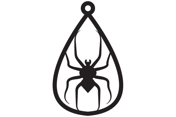 Stylized Black Spider Logo