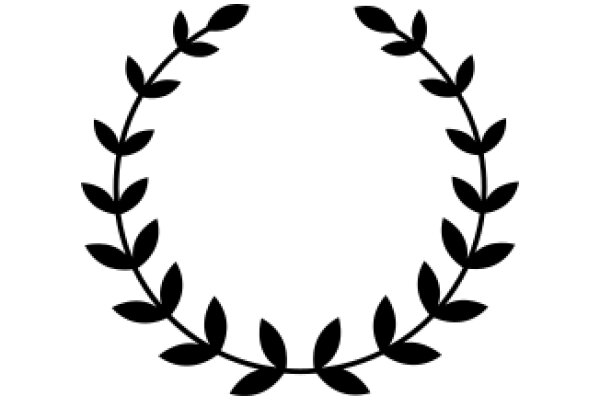 Elegant Black Laurel Wreath