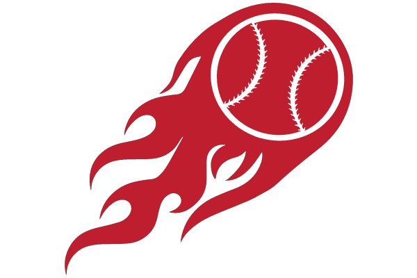 Flaming Baseball Icon